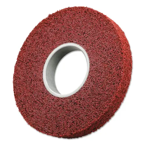 Metal Finishing Wheels, 12 in x 1 in x 5 in, MF-WL, 5A Medium, 3,000 rpm, Aluminum Oxide Maroon Metal Finishing Wheels, 12 in x 1 in x 5 in, MF-WL, 5A Medium, 3,000 rpm, Aluminum Oxide Maroon