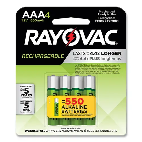 Rechargeable Battery, Nickel-Metal Hydride, AAA, 1.2 V - pack of 24