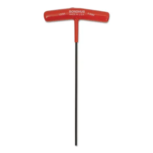 Hex Key: 2.50 mm Hex, Hex End, T-Handle Cushion Grip - pack of 2