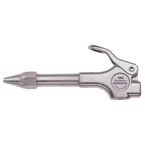 ThumbSwitch Series Safety Air Gun, WhisperJet Aluminum Venturi Nozzle, 3 in Aluminum Extension ThumbSwitch Series Safety Air Gun, WhisperJet Aluminum Venturi Nozzle, 3 in Aluminum Extension