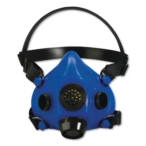 RU8500 Half Mask Respirator, Small, Reists Particulates, Chemicals, Contamination, Gas, Silicone Royal Blue RU8500 Half Mask Respirator, Small, Reists Particulates, Chemicals, Contamination, Gas, Silicone Royal Blue
