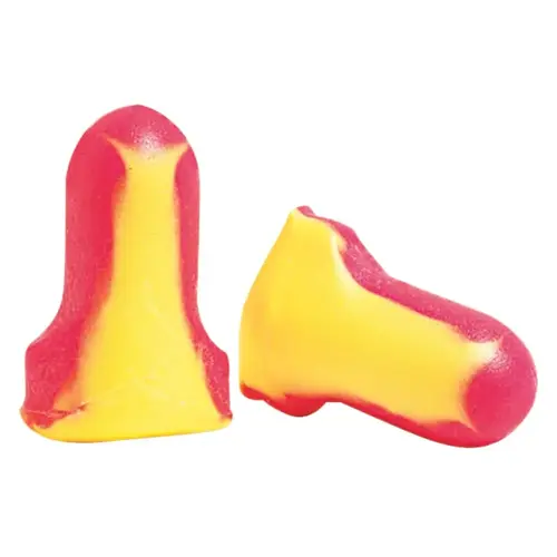 Laser Lite  Disposable Earplug, Foam, Magenta/Yellow, Corded - 2 per pack x100 packs