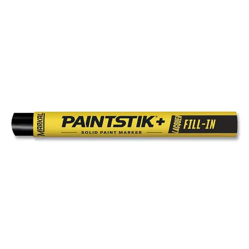 Paintstik + Lacquer Fill-In Solid Paint Marker, 3/8 in x 4.25 in L, Black