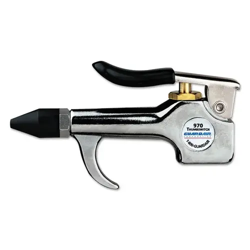 ThumbSwitch Series Safety Air Gun, Rubber-Tipped Brass Venturi Nozzle, Rubber-Cushioned Steel Lever ThumbSwitch Series Safety Air Gun, Rubber-Tipped Brass Venturi Nozzle, Rubber-Cushioned Steel Lever