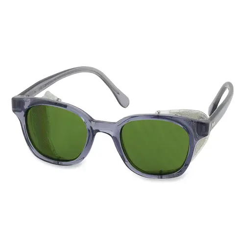 SAFETY GLASSES W/SMOKE FRAME - 2 per pack x12 packs