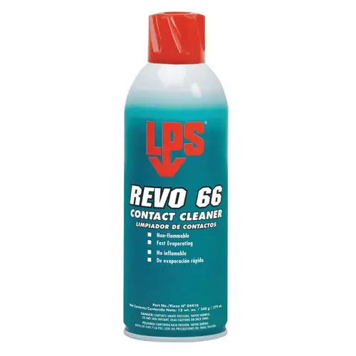 REVO 66 Contact Cleaners, 12 oz Aerosol Can Clear - pack of 12 REVO 66 Contact Cleaners, 12 oz Aerosol Can Clear - pack of 12