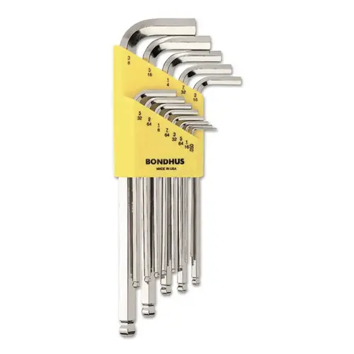 BriteGuard Balldriver L-Wrench Key Sets, 13 per holder, Hex Ball Tip, Inch BriteGuard Balldriver L-Wrench Key Sets, 13 per holder, Hex Ball Tip, Inch
