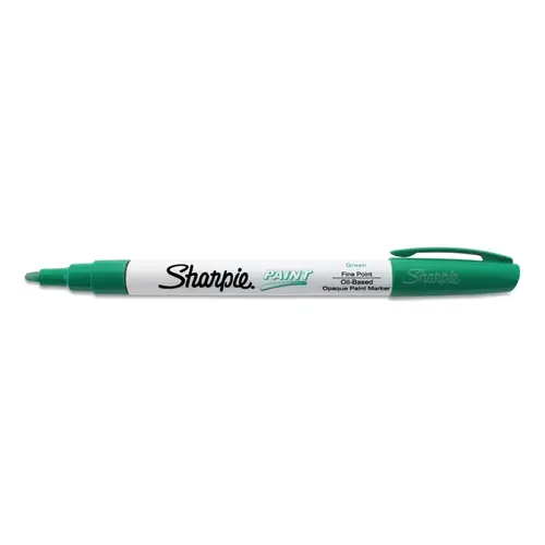 Oil Based Paint Marker, Green, Fine, Fine Bullet - pack of 12