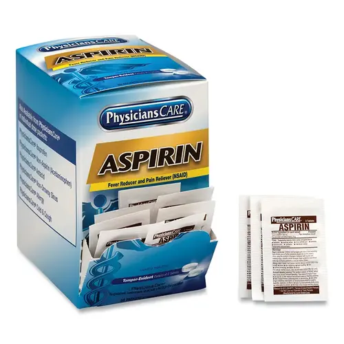 PhysiciansCare Aspirin, 325 mg, 2 pk/50 pk per Box PhysiciansCare Aspirin, 325 mg, 2 pk/50 pk per Box