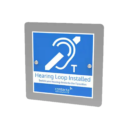Flush Hearing Loop For Door Entry Systems Faux Metallic Sheen