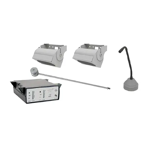 Window Intercom System With Overhead Speakers And Anti Vandal Microphone Window Intercom System With Overhead Speakers And Anti Vandal Microphone