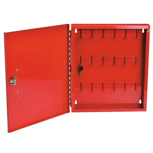 Padlock Control Center, Red, 18 in x 15 1/2 in x 2 in, 22 gauge Steel Padlock Control Center, Red, 18 in x 15 1/2 in x 2 in, 22 gauge Steel