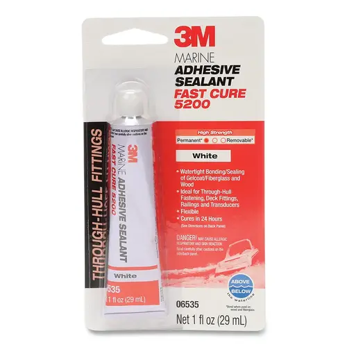 Marine Adhesive Sealant, 5200FC, 1 oz, Tube, White - pack of 12 Marine Adhesive Sealant, 5200FC, 1 oz, Tube, White - pack of 12