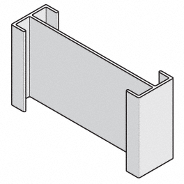 CRL-U.S. Aluminum SL811 Splice Sleeve for Structural Silicone and Captured Vertical TW810 Mullions Mill - pack of 12