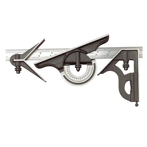 435 Combo Squares, 4 1/2" x 12", 1/64" @ 1"; Quick Read 64ths, Iron/Steel/Chrome 435 Combo Squares, 4 1/2" x 12", 1/64" @ 1"; Quick Read 64ths, Iron/Steel/Chrome
