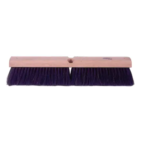 Horsehair Fine Sweep Brushes, 18 in Hardwood Block, 3 in Trim Black Horsehair Fine Sweep Brushes, 18 in Hardwood Block, 3 in Trim Black