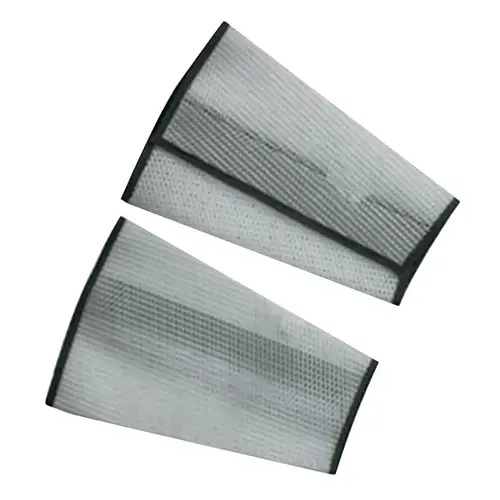 Nylon Cane Mesh Sleeves, 7 in Long, Hook and Loop Closure, X-Large, White - 2 per pack x12 packs