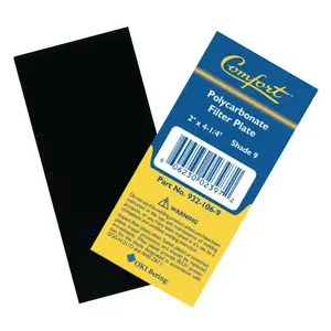 COMFORT EYE PROTECTION 9321069 FILTER PLATE PLASTIC 2X4.25 - pack of 25