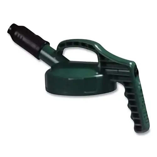 Stumpy Spout Lid, 1 in dia, Dark Green, Engineering Plastic