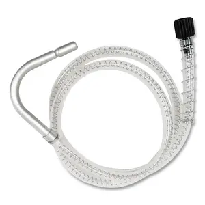OilSafe 920206 Discharge Hose, with Hook Outlet, 5 ft L, Clear