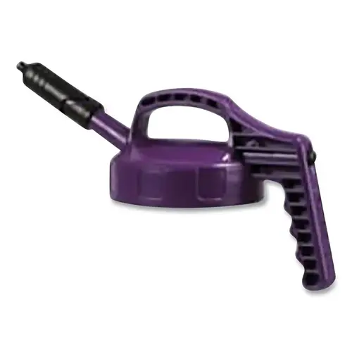 Mini Spout Lid, 1/4 in dia, Purple, Engineering Plastic Mini Spout Lid, 1/4 in dia, Purple, Engineering Plastic