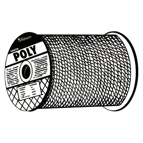 Monofilament Twisted Yellow Poly Ropes, 300 ft, Polypropylene, Yellow Monofilament Twisted Yellow Poly Ropes, 300 ft, Polypropylene, Yellow