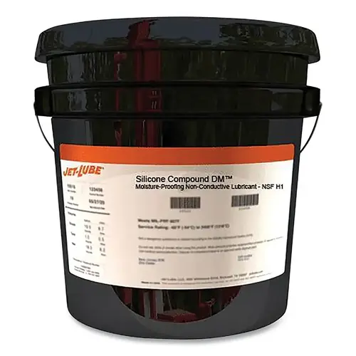 Silicone Compound DM  Moisture-Proofing Non-Conductive Lubricant, 5 gal, Pail White
