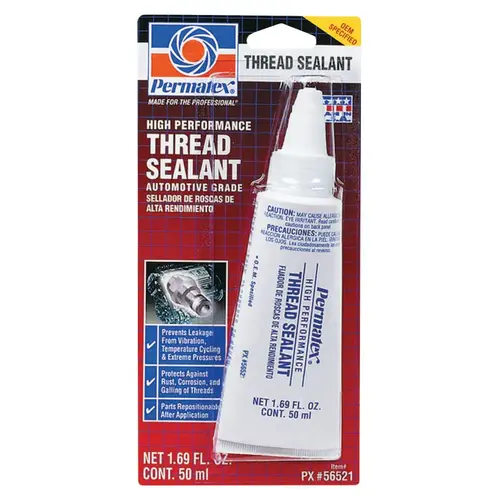 High Performance Thread Sealant, 50 ml Tube, White - pack of 6 High Performance Thread Sealant, 50 ml Tube, White - pack of 6
