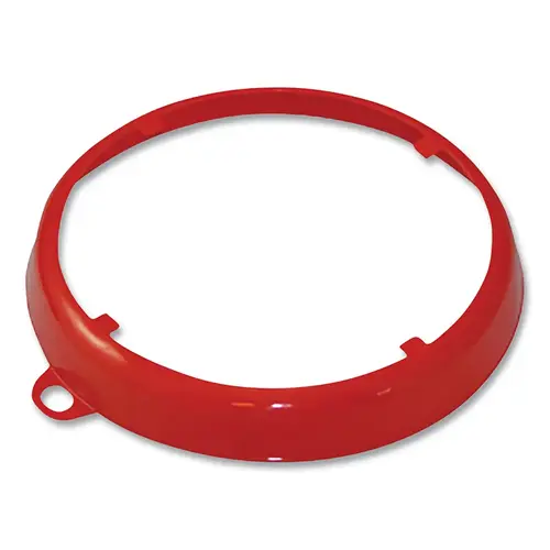 Drum Ring, 6.9 in dia, Red, Plastic Drum Ring, 6.9 in dia, Red, Plastic