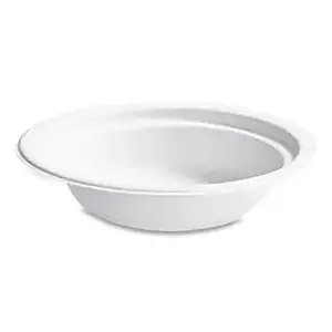 HUHTAMAKI FOODSERVICE VITAL Chinet  Molded Fiber Tableware, 12 oz, White, Bowl