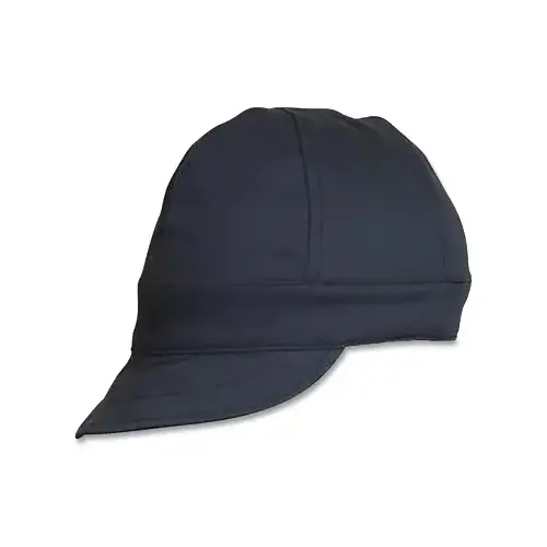 Low Crown Welding Cap, Flame-Resistant, Size 7-3/8, Navy, 6-Panel