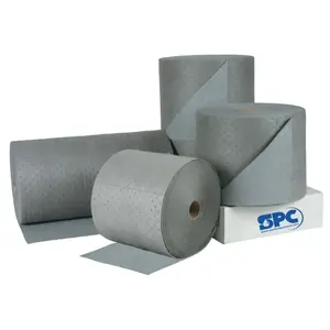 Brady SPC HT555 SPC High Traffic Sorbents, Absorbs 23 gal, 15 in x 150 ft