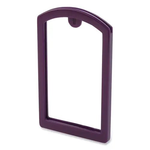 Label Pocket Frame, 3.5 in L, 2 in W, Purple