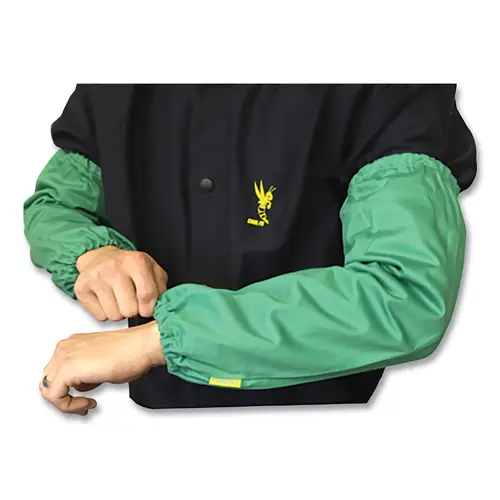Flame Resistance Sleeve, 23 in L, Large, Green Pair