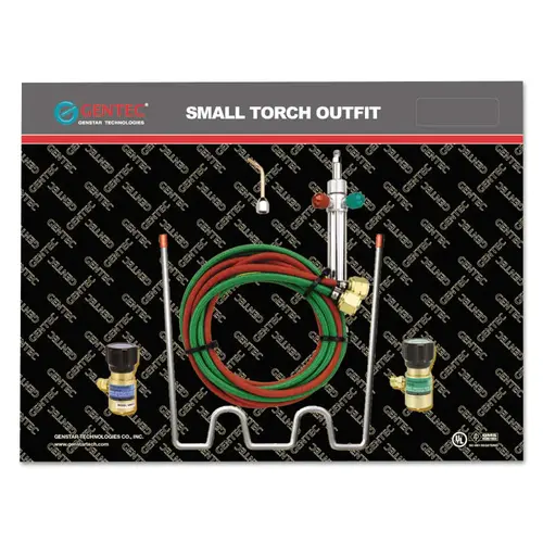 Small Torch Kit, Propane, Handle, Tip, Hose, Oxygen and Fuel Regulator, Carrier Small Torch Kit, Propane, Handle, Tip, Hose, Oxygen and Fuel Regulator, Carrier