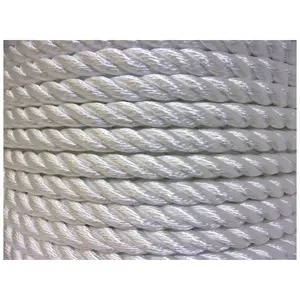 ORION ROPEWORKS INC 530240-00600 Twisted Nylon Ropes, 12,198 lb Cap., 600 ft, Nylon, White
