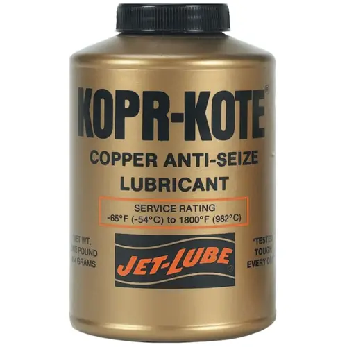 Kopr-Kote High Temperature Anti-Seize & Gasket Compound, 1 lb, Can Copper Kopr-Kote High Temperature Anti-Seize & Gasket Compound, 1 lb, Can Copper