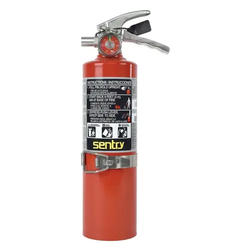 SENTRY Dry Chemical Hand Portable Extinguisher, Class ABC Fires, 2.5lb Cap. Wt.