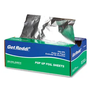 Get Reddi FS96PK Standard Foodservice Aluminum Foil Sheets, 9 in W x 10-3/4 in L - pack of 6