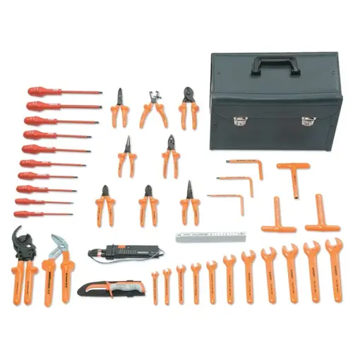 39-Piece Electrical Tool Sets, 15.1 in W x 20.9 in D x 13.9 in H 39-Piece Electrical Tool Sets, 15.1 in W x 20.9 in D x 13.9 in H