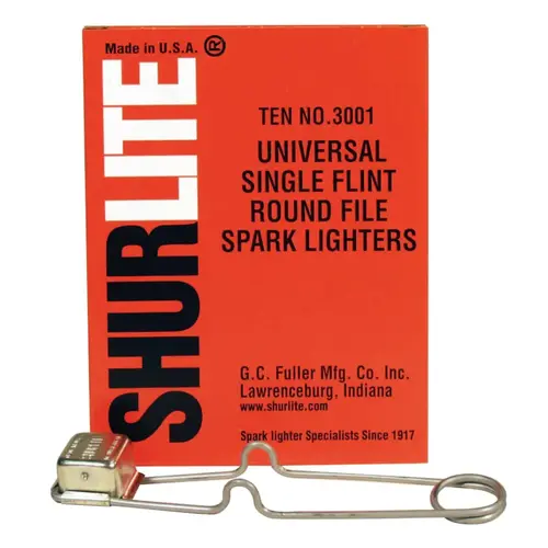 Shurlite  Spark Lighter, Universal Single-Flint Round Lighter - pack of 10