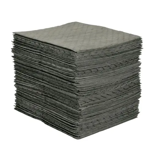 MRO Plus Absorbent, Absorbs 39 gal, 15 in W x 19 in L, Heavy Weight, Perforated, 3-Ply, Pad Gray MRO Plus Absorbent, Absorbs 39 gal, 15 in W x 19 in L, Heavy Weight, Perforated, 3-Ply, Pad Gray
