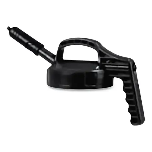 Mini Spout Lid, 1/4 in dia, Black, Engineering Plastic Mini Spout Lid, 1/4 in dia, Black, Engineering Plastic