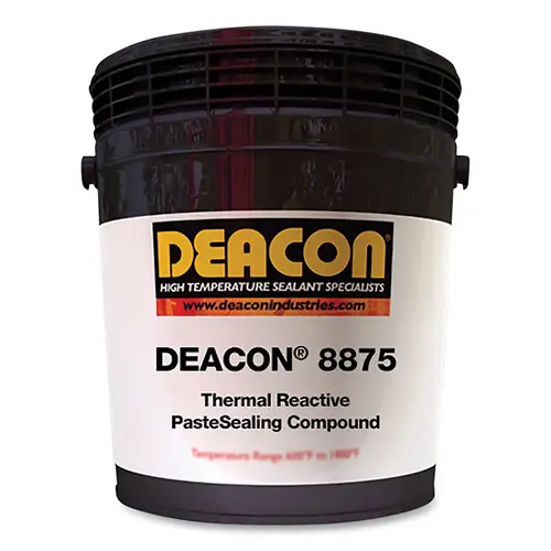 DEACON 8875 Thermal Reactive Paste Sealing Compound, 5 gal, Pail, Brown DEACON 8875 Thermal Reactive Paste Sealing Compound, 5 gal, Pail, Brown