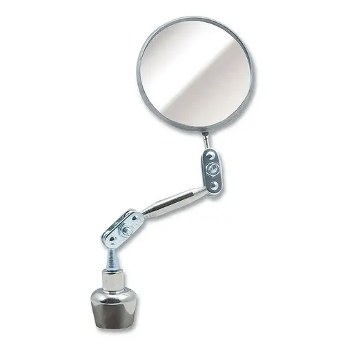 Heavy Duty Inspection Mirror, 7-1/8 in L, Magnetic Base