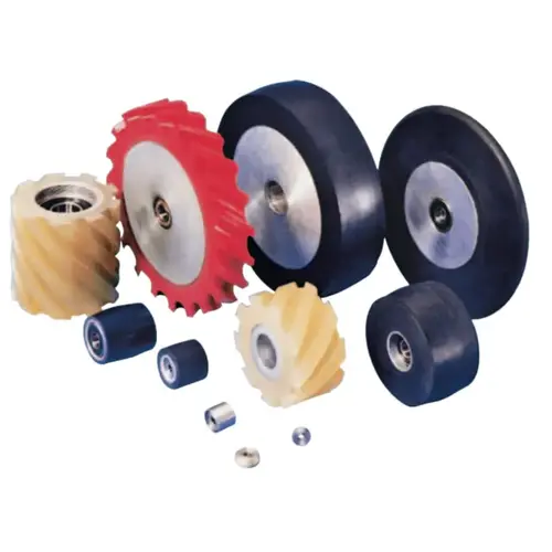 Contact Wheel Assemblies, For use with Dynafile II & Electric Dynafile II Abrasive Belt Machines Contact Wheel Assemblies, For use with Dynafile II & Electric Dynafile II Abrasive Belt Machines