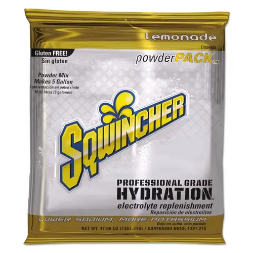 Powder Packs, Lemonade, 47.66 oz, Pack, Yields 5 gal - pack of 16
