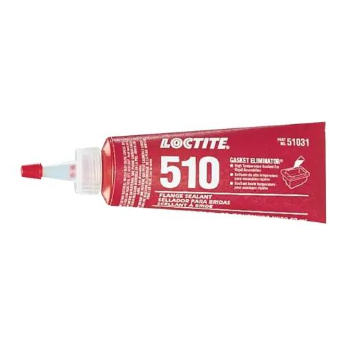 510 Gasket Eliminator Flange Sealant, High Temperature, 50 mL Tube, Red 510 Gasket Eliminator Flange Sealant, High Temperature, 50 mL Tube, Red