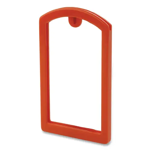 Label Pocket Frame, 3.5 in L, 2 in W, Orange Label Pocket Frame, 3.5 in L, 2 in W, Orange