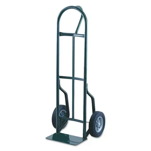 Steel Hand Truck, 600lb Cap., 7x14" Plate, Vertical Loop, Pneumatic Wheel Harper Green Steel Hand Truck, 600lb Cap., 7x14" Plate, Vertical Loop, Pneumatic Wheel Harper Green